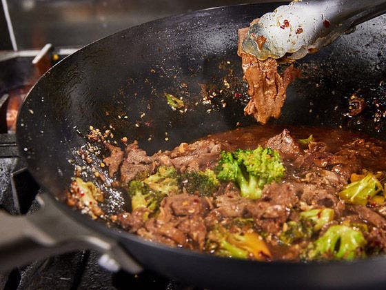 Szechuan Beef and broccoli