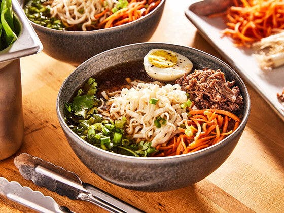 Beef ramen soup