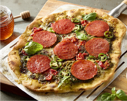 Sweet and Spicy Tomato Basil Pepperoni Pizza Recipe