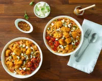 Hot Honey Chicken Feta Linginue Recipe