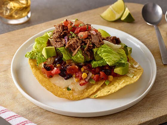 Image of Southwest Steak Tostada Recipe.