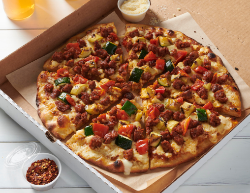 Mardi Gras pizza