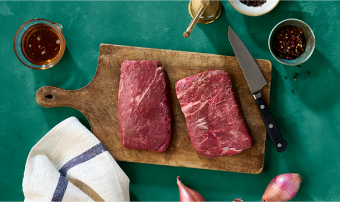 raw steak