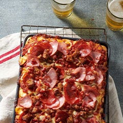 Detroit-Style Meat Lovers Pizza