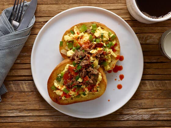 Western Steak Omelette.