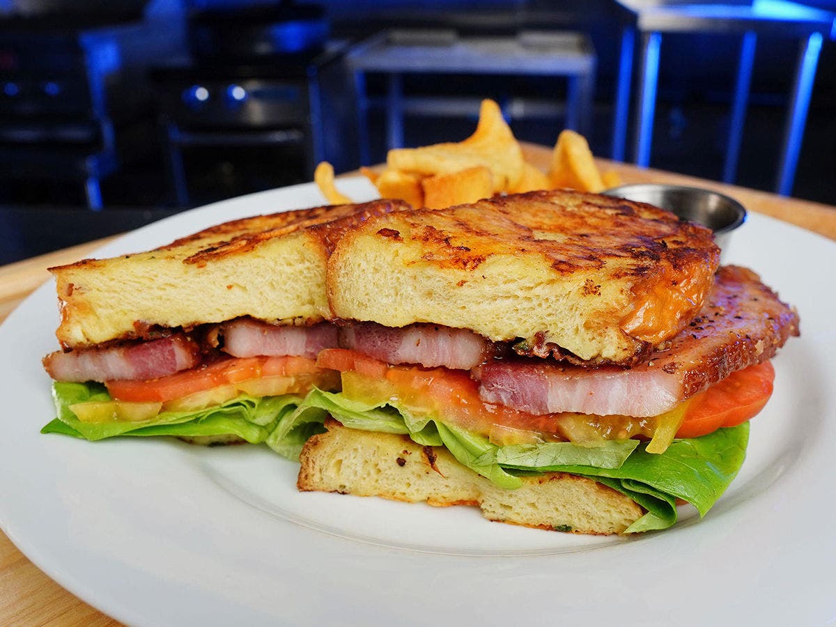 Brunch BLT sandwich