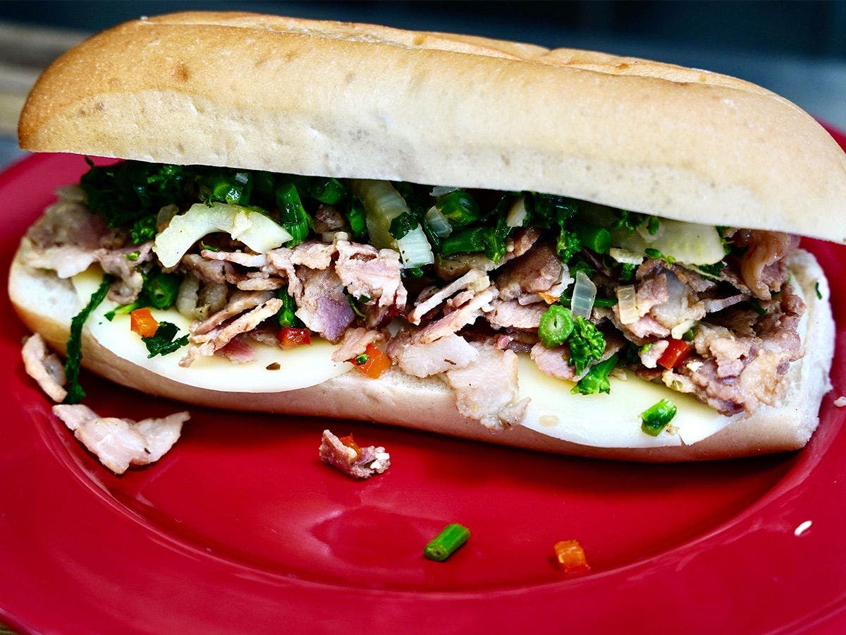 Philadelphia roast pork sandwich