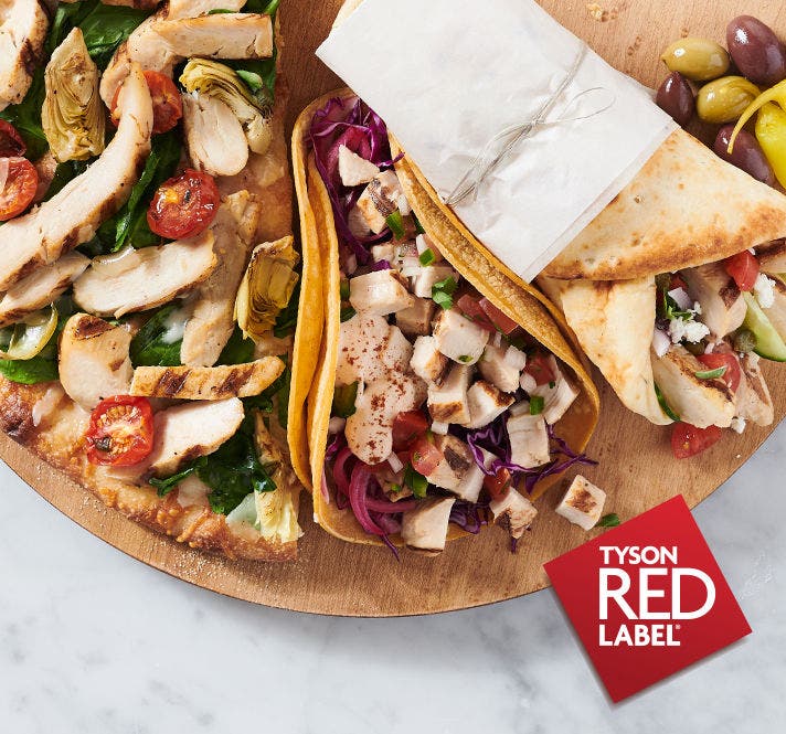 Tyson Red Label® Fully Cooked Wood Fire Seasoned Ingredient Chicken