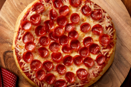 Classic cupping pizza