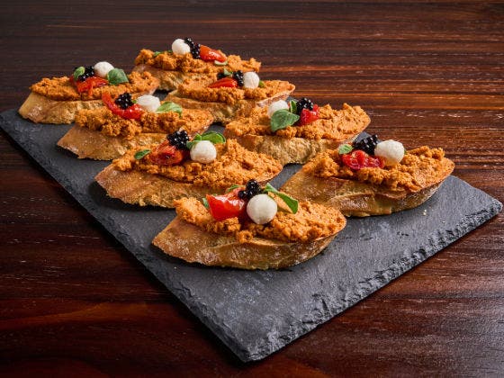 Chorizo Sobrasada caprese 
