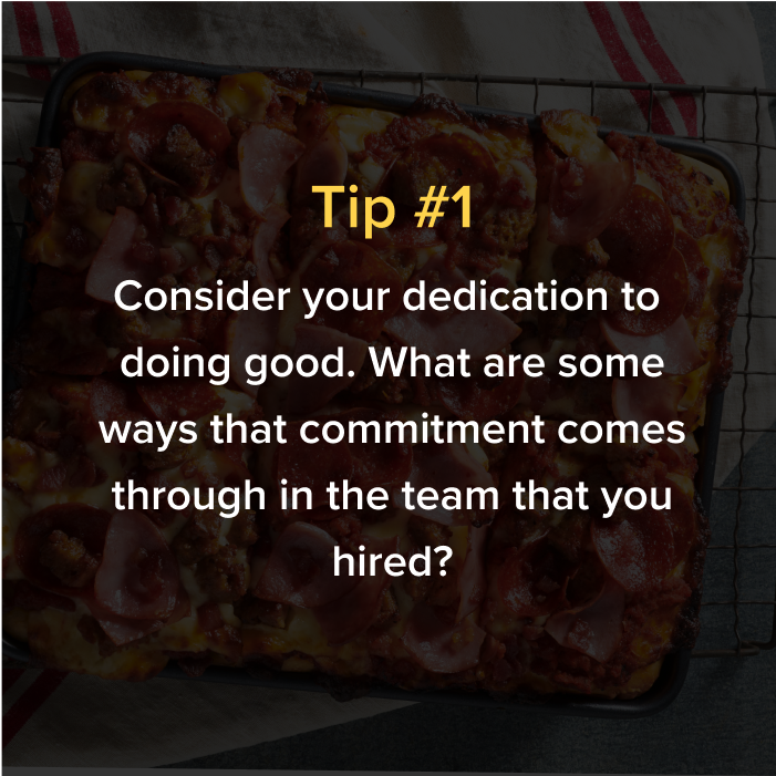 Tip one consider your dedication to doing good