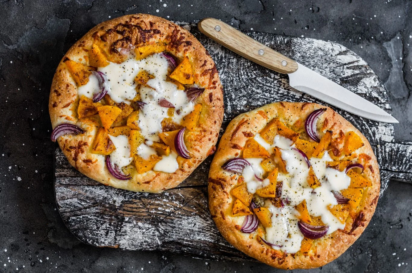 Bacon Sweet potato pizza