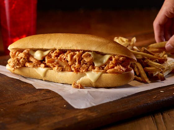 Buffalo chicken cheesesteak