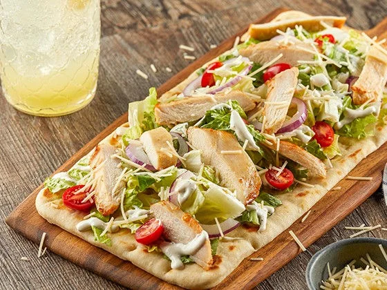 Roasted Chicken Caesar Flatbread