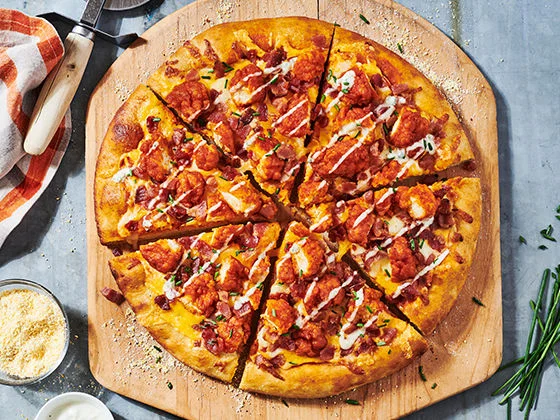 Buffalo chicken pizza