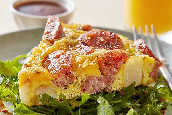 Spanish omelet with chicken and apple sausage recipe