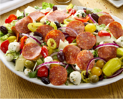 Family-Style Italian Antipasto Salad with Pepperoni Recipe