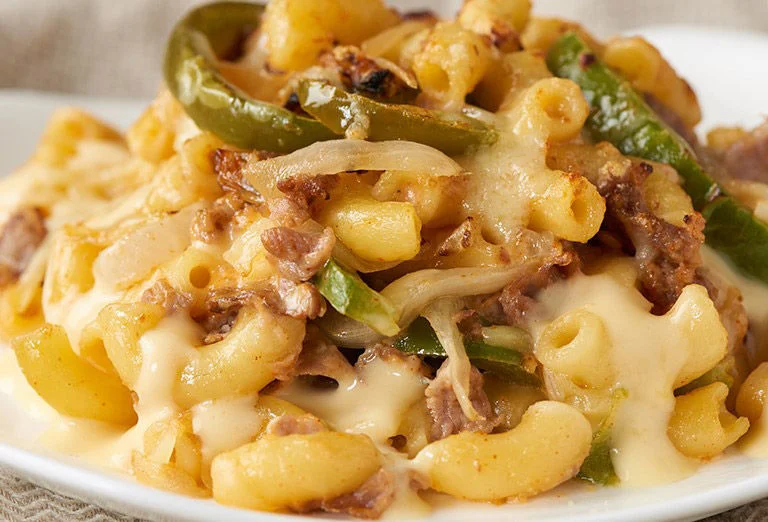 Philly Cheesesteak Mac and Cheese Recipe