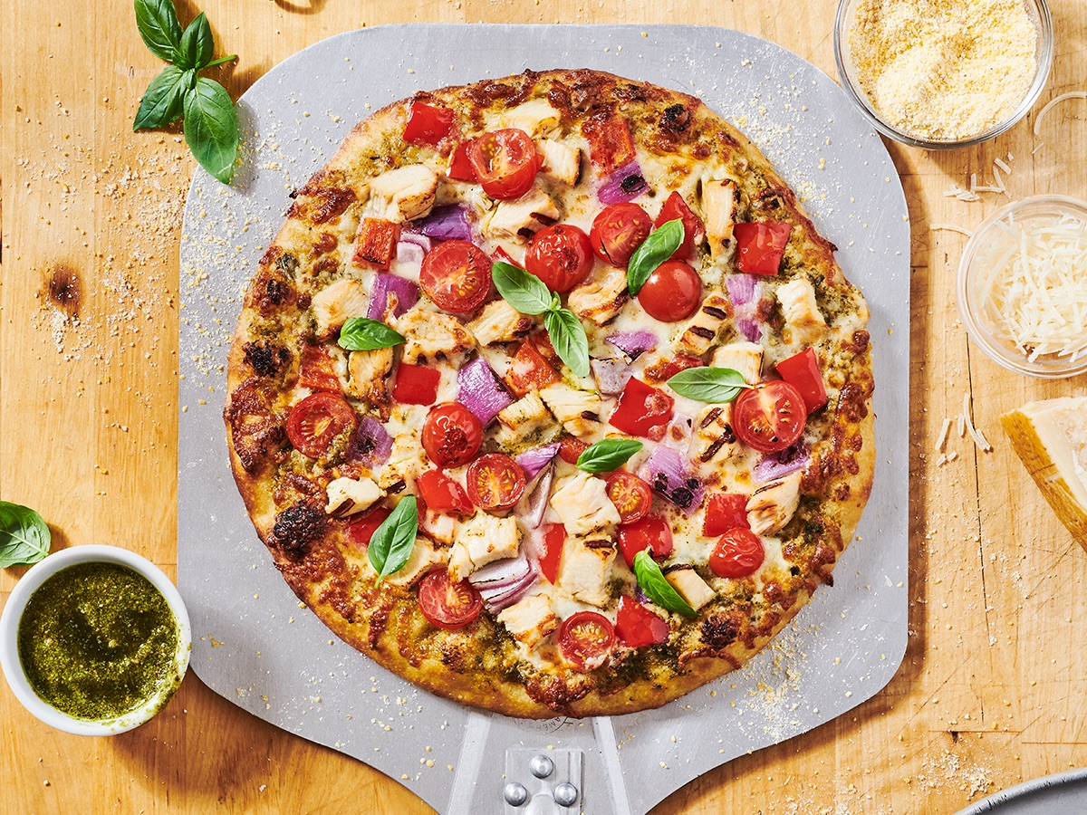 Pesto Chicken Pizza
