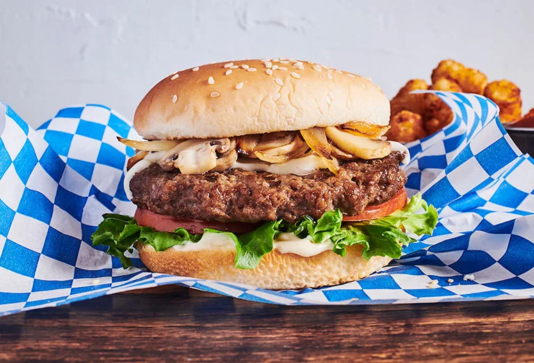 Mushroom and Swiss Burger Recipe
