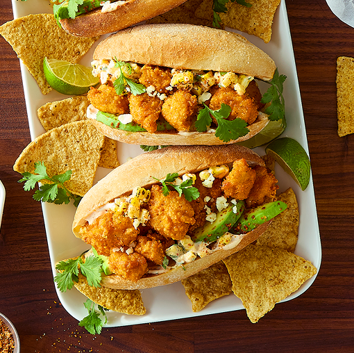 Hot Honey Chicken Elote Torta