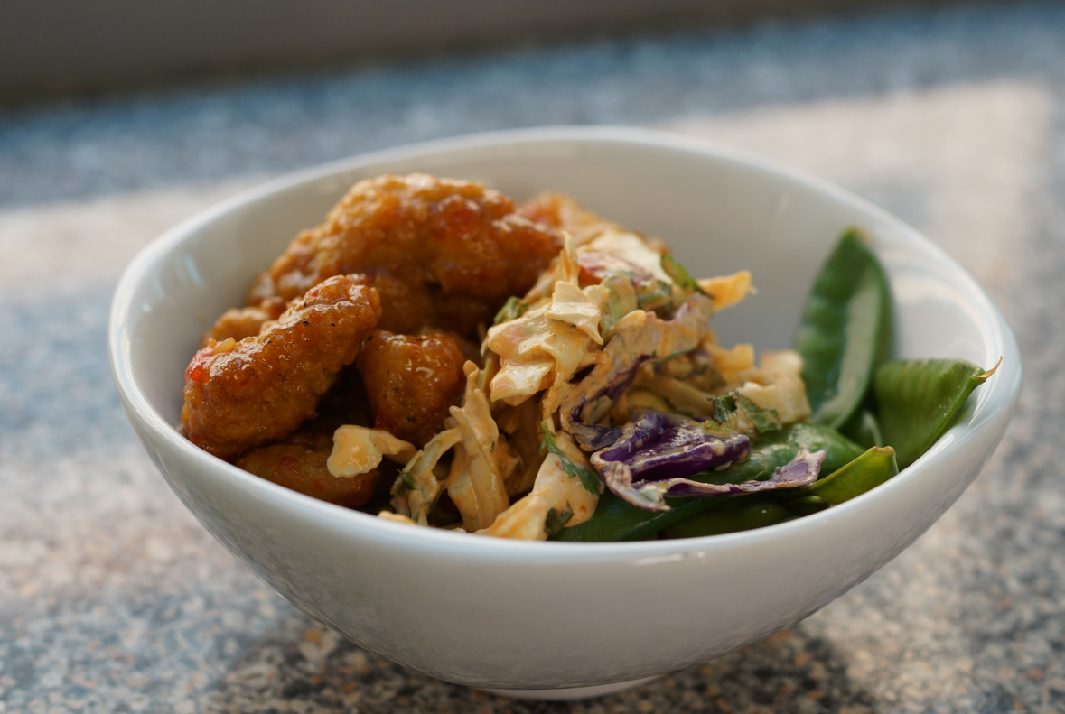 Thai-Style Crispy Chicken Rice Bowl Recipe