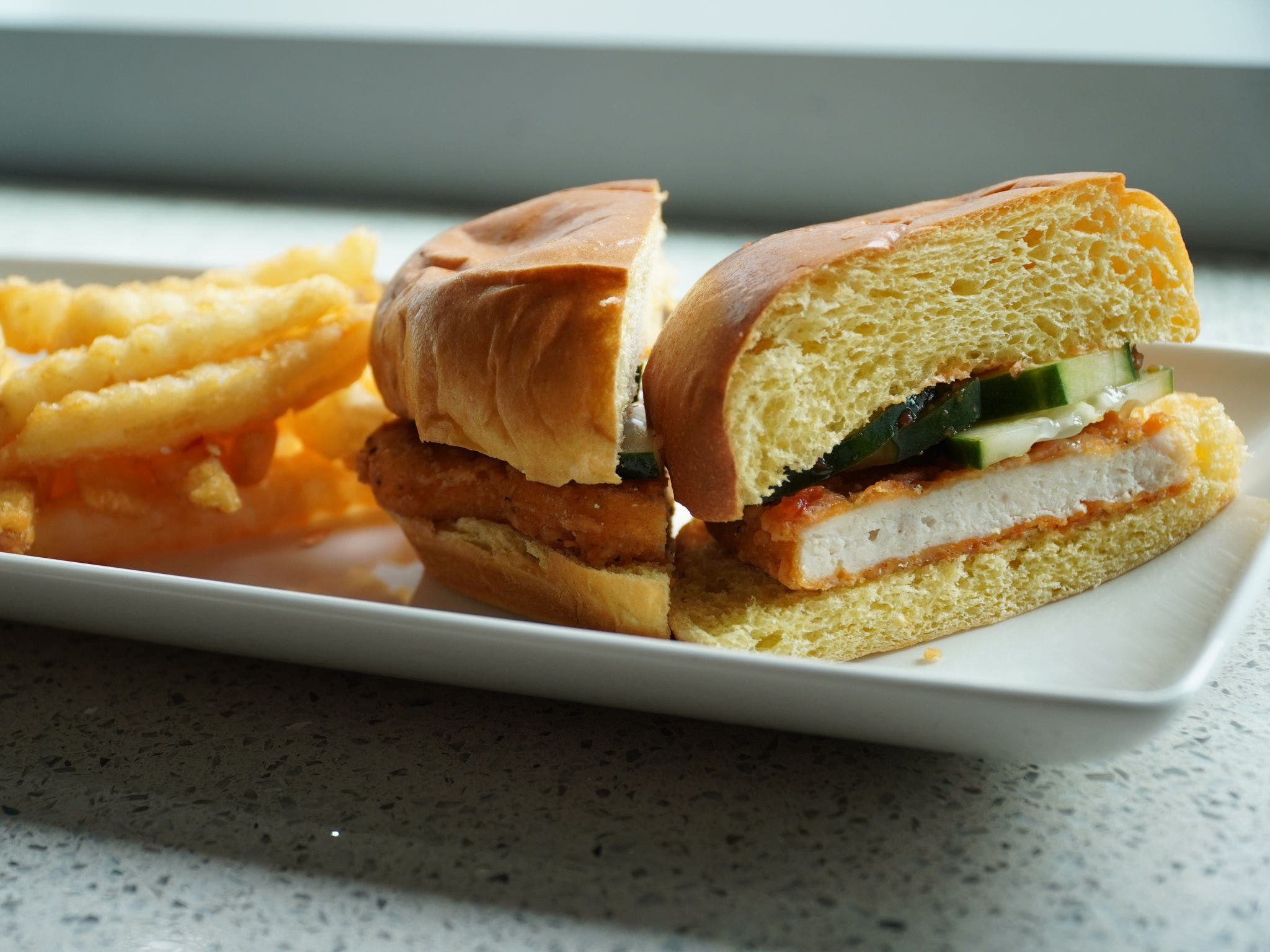 Spicy Chicken pickle sandwich