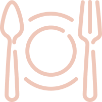 Plate with utensils Icon