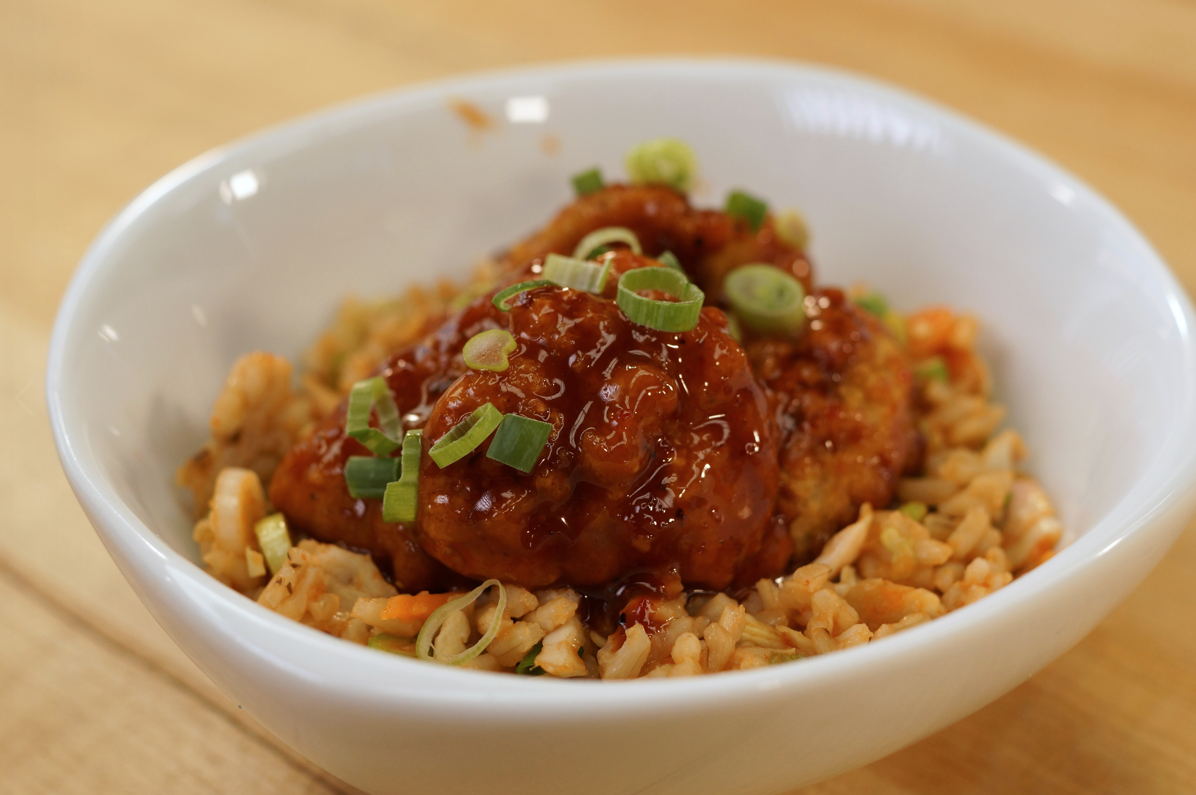 Crispy Chicken Korean BBQ Rice Bowl Recipe