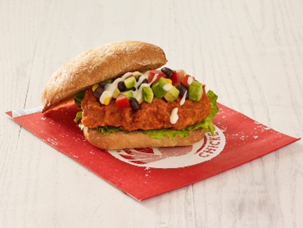 Spicy Southwestern chicken sandwich
