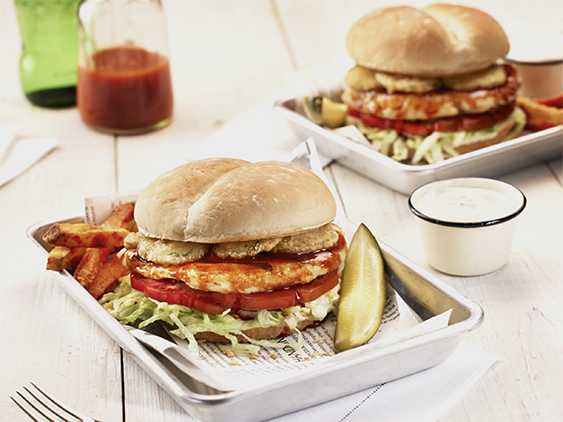 Nashville hot chicken sandwich with Tyson Red Label® grilled chicken