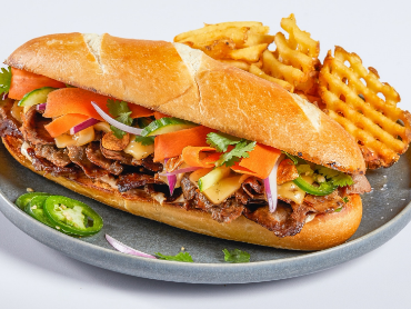 Thai BBQ cheesesteak