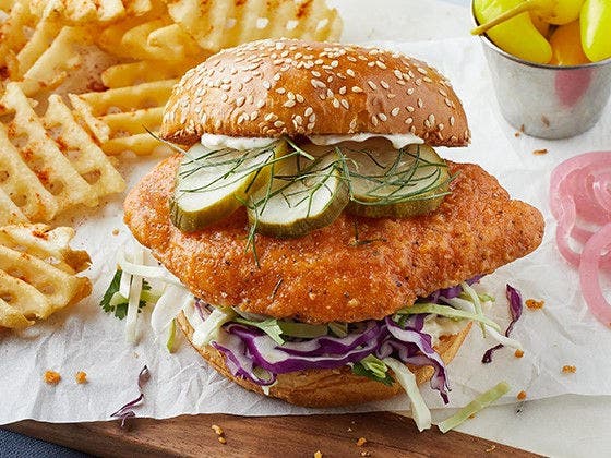 Hot and spicy chicken sandwich 