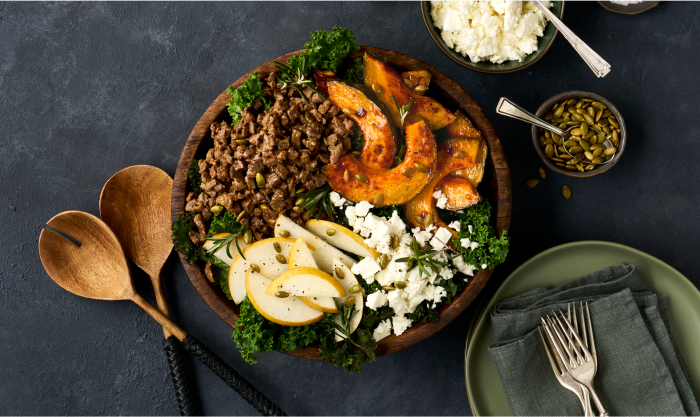 Fall chop steak salad